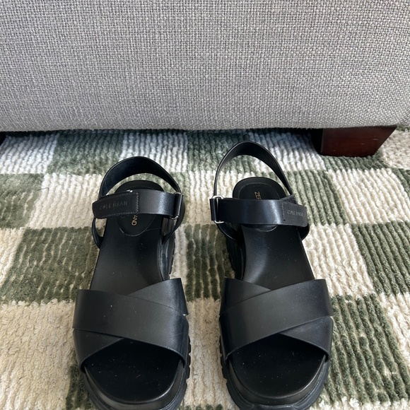 Black Strappy Sandals - Picture 2 of 6